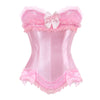 Women's Satin Lace-Up Overbust Corset | OWNLUXE