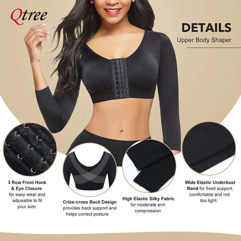 Tummy-Control Compression Push-Up Extended-Size Corset | OWNLUXE
