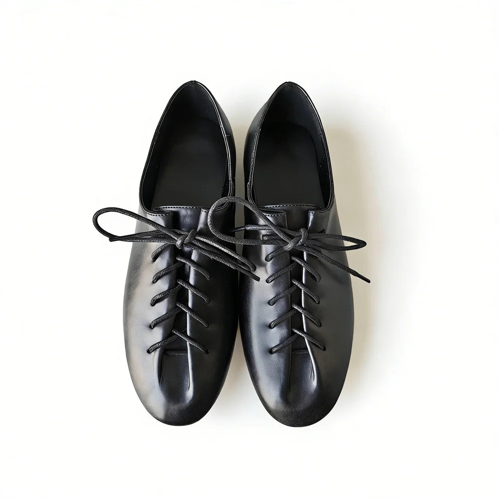Women's Round Toe Leather Loafers – Shop at OWNLUXE