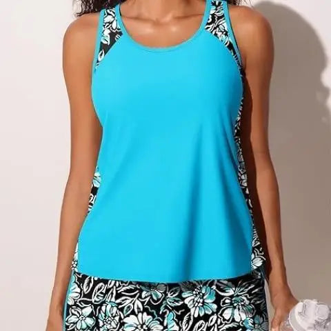 Tie-Dye Sport Tankini Set | OWNLUXE