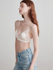 Silk Wire-Free Lace Bra | OWNLUXE