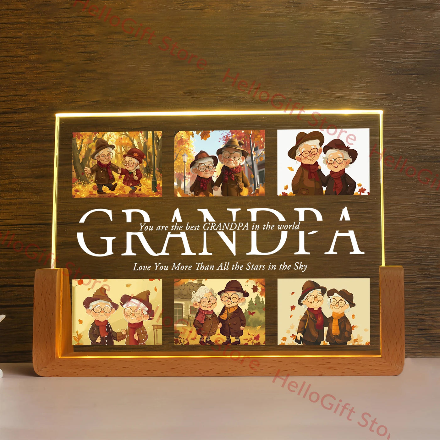 Personalized 3D Acrylic LED Night Light — Custom Name Gift for Family | OWNLUXE