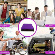 Breathable Gel Seat Cushion - 100% Honeycomb TPR with Protective Cover for Office, Car & Wheelchair