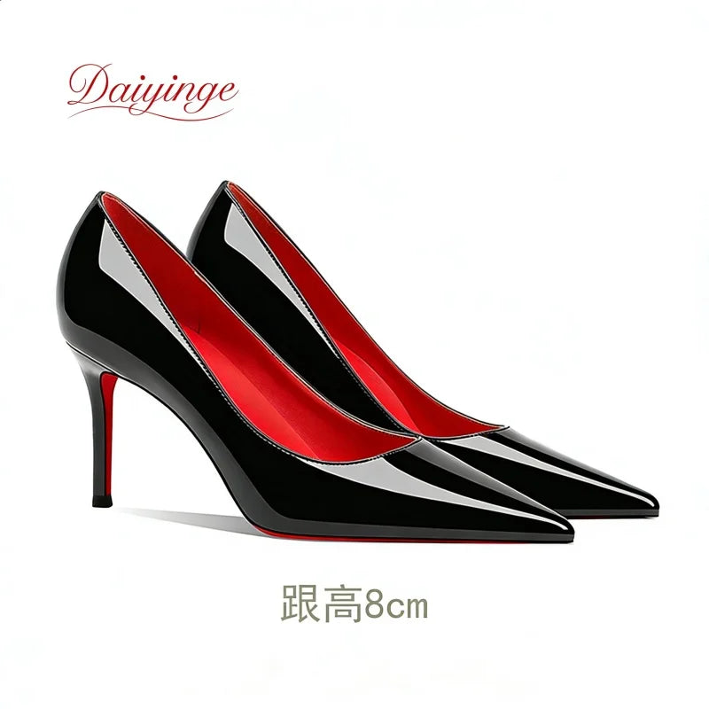 Women's Red Bottom Stiletto Pumps | 12cm Pointed Toe Heels | OWNLUXE