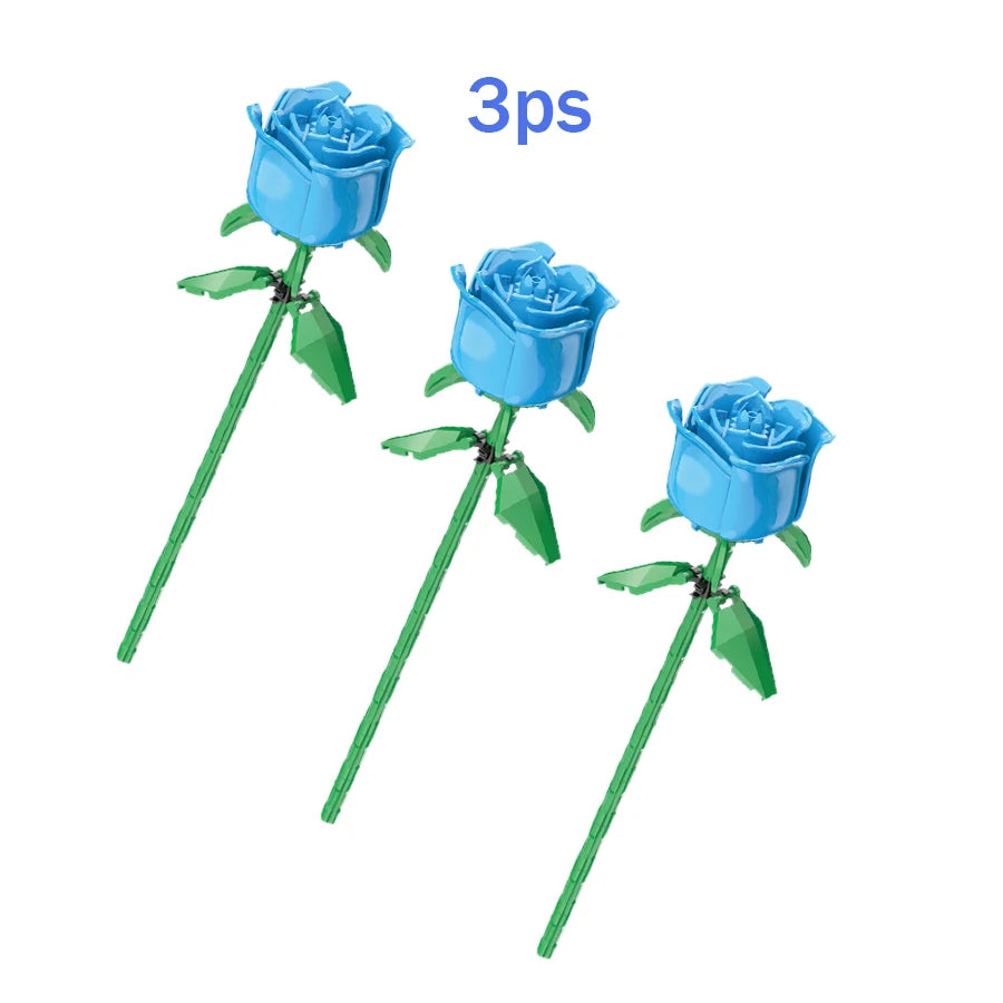 Eternal Rose Bouquet Building Block Set | OWNLUXE
