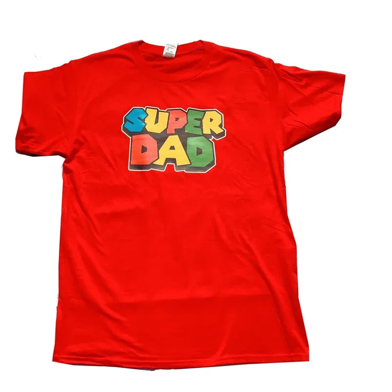 Super Dad Graphic T-Shirt – Colorful Short Sleeve Tee