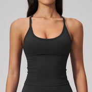 Built-In Bra Seamless Yoga Tank Top | OWNLUXE