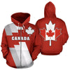 Canada Moose 3D Print Zip-Up Hoodie | OWNLUXE
