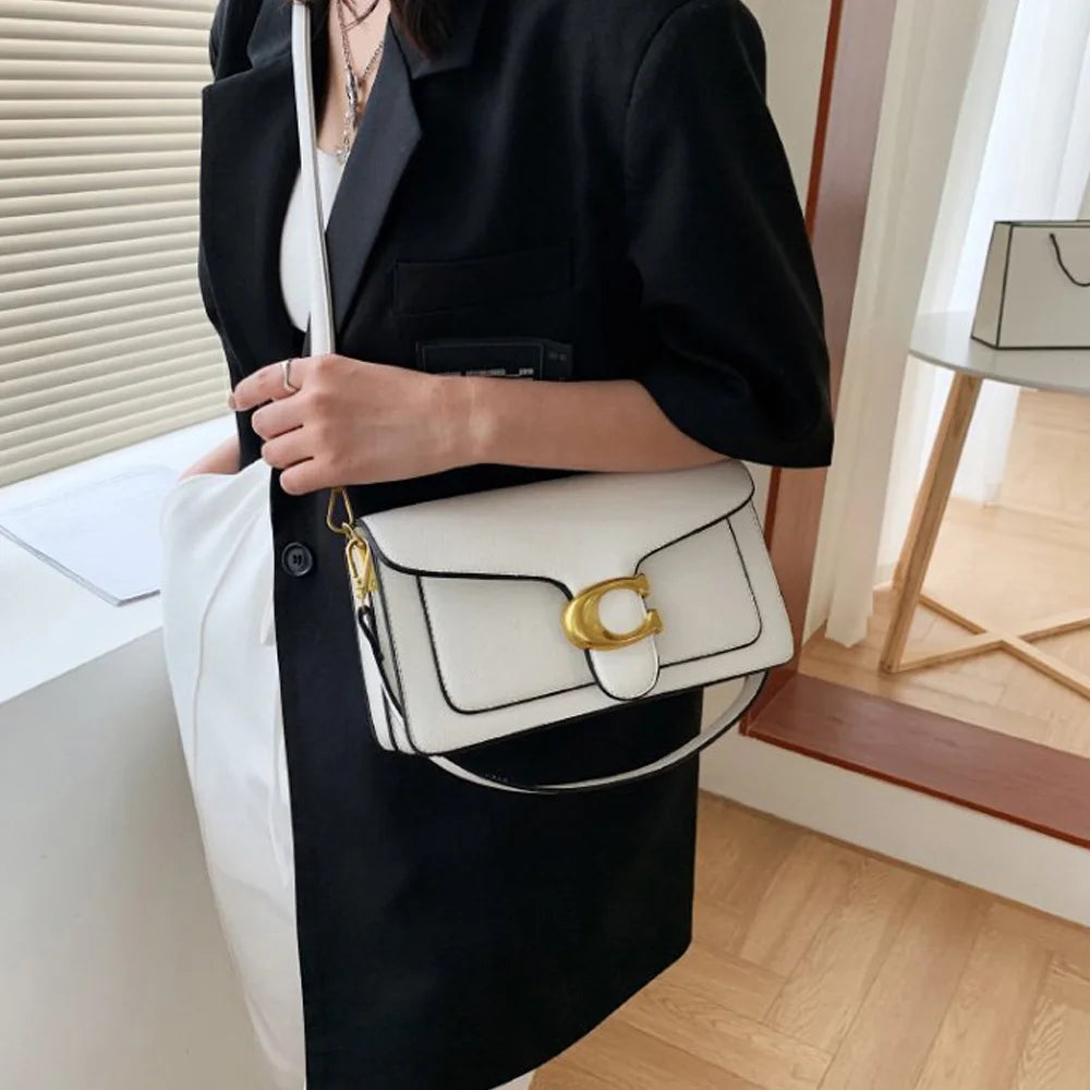 Underarm Square Shoulder Bag - Dual Strap Crossbody Bag