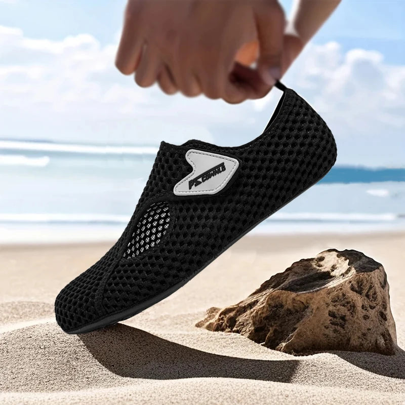 Unisex Quick-Dry Barefoot Water Shoes (Black) | OWNLUXE