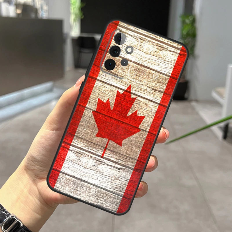 Canada Canadian Flag Case For Samsung Galaxy A56 A36 A26 A16 A06 A25 A54 A34 A14 A52 A32 A12 A13 A33 A53 A15 A35 A55