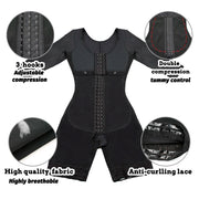 Full Body Shapewear Bodysuit with Lace - Firm Control Tummy Slimming | OWNLUXE