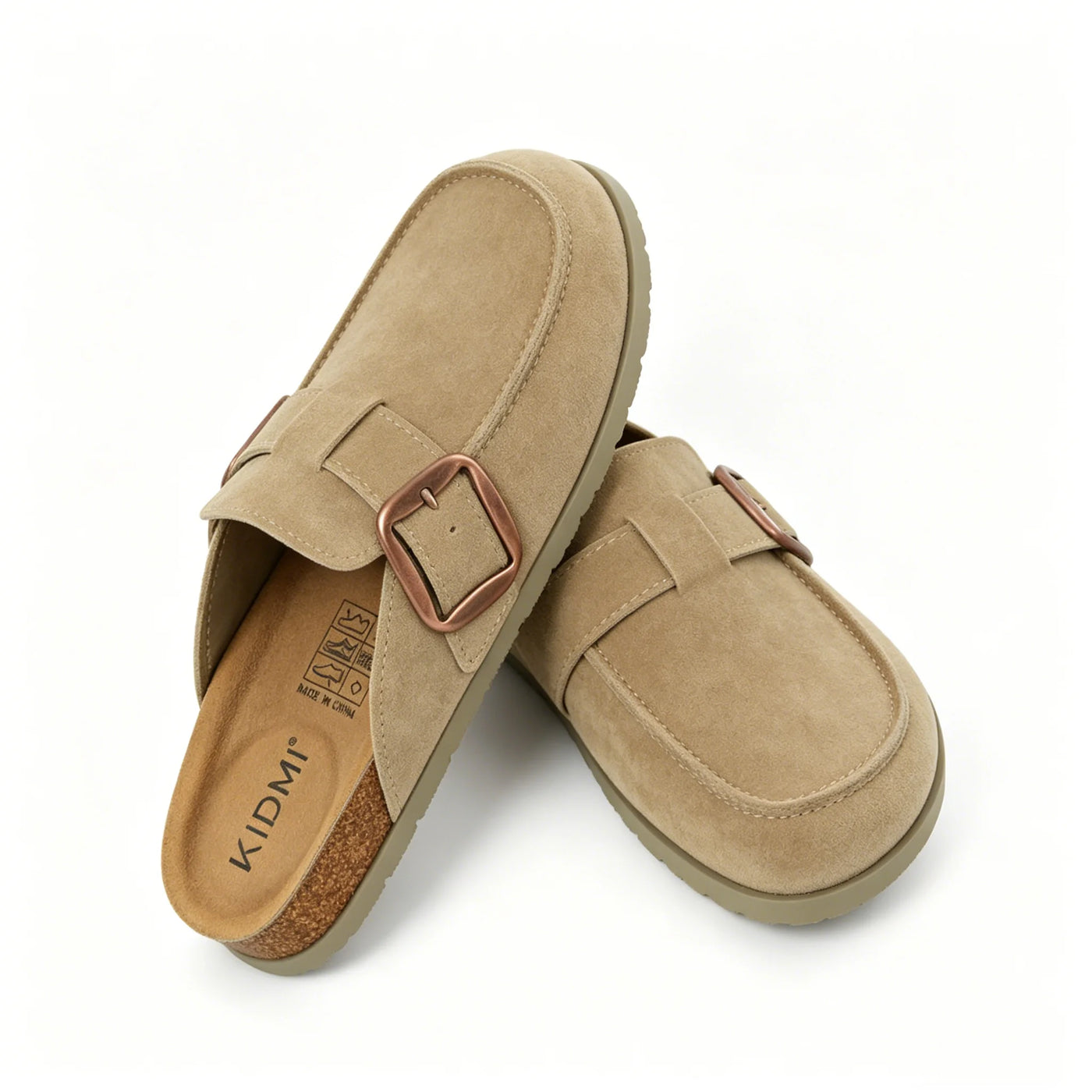 Women's Adjustable Leather Slippers (Coffee) – Shop at OWNLUXE