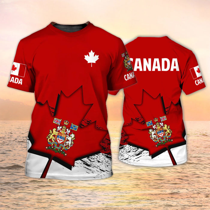 Canada T-shirts Canadian Flag Emblem Maple Leaf 3D Print | OWNLUXE