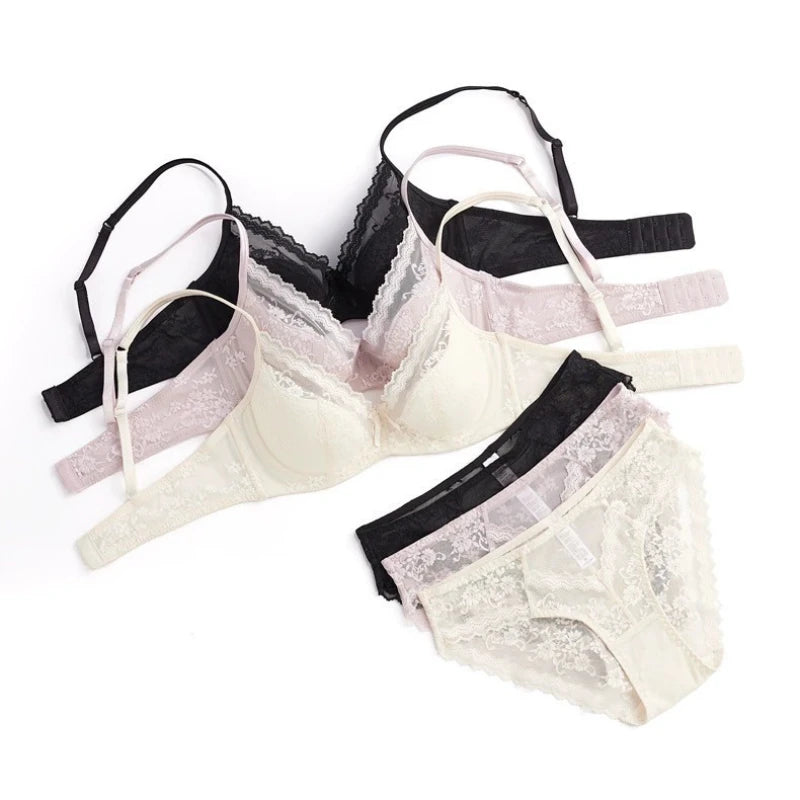 Women's Breathable Push-Up Lace Bra (Black) | OWNLUXE