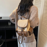 Compact Multi-Pocket PU Leather Backpack - Korean Fashion Mini Bag | OWNLUXE