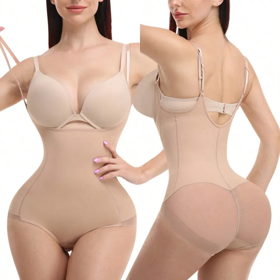 Tummy-Control Open-Bust Compression Waist Trainer | OWNLUXE