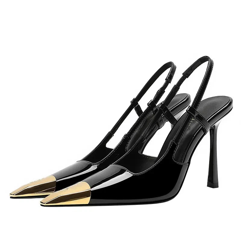 Women's Closed Toe Stiletto Leather Heels | OWNLUXE