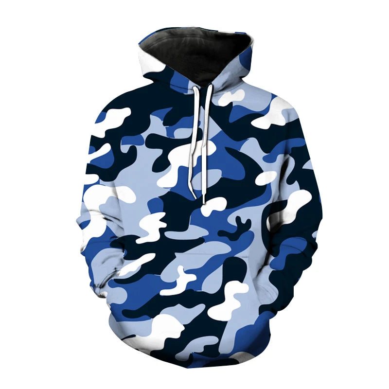 Fashion 3D Printed Camouflage Pattern Hooded Sweatshirt | OWNLUXE