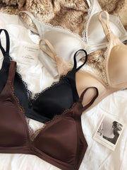 Seamless Push-Up Satin Bra | OWNLUXE