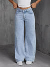 Women's Wide Leg Denim Pants Jeans | OWNLUXE
