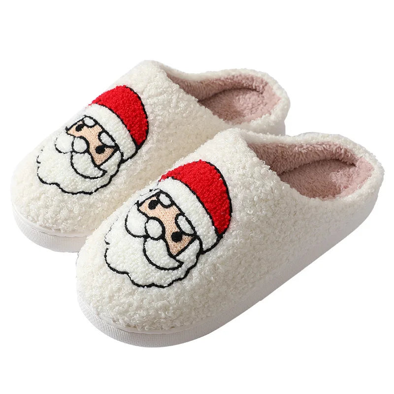 Winter Plush Family House Slippers – Warm Non‑Slip Slides