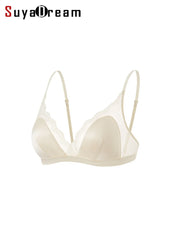 Silk Wire-Free Lace Bra | OWNLUXE