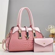 Serpentine Pattern Tote Bag - Structured Fashion Handbag for Women