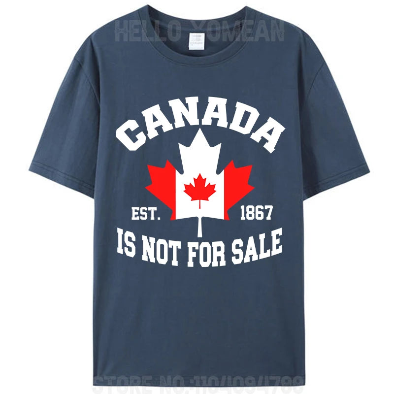 Canada Is Not For Sale Cotton T-Shirt – Unisex Patriotic Tee
