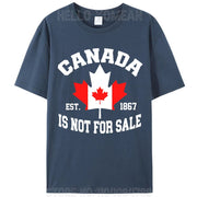 Canada Is Not For Sale Cotton T-Shirt – Unisex Patriotic Tee