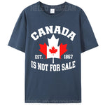 Load image into Gallery viewer, Canada Is Not For Sale Woman Cotton T-Shirt – Breathable, &amp; Lightweight
