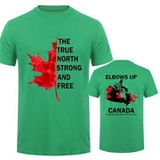 Elbows Up - True North Strong and Free Proud Canadian T-Shirt