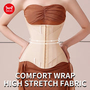 U-Shaped Waist Trainer Corset with Steel Bones for Women