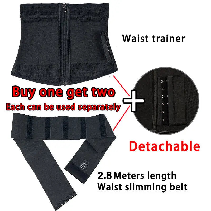 Steel-Bone Adjustable Tummy-Control Wrap Waist Trainer | OWNLUXE