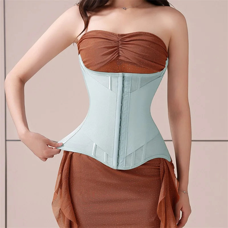 U-Shaped Waist Trainer Corset with Steel Bones for Women