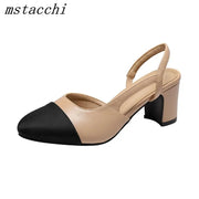 Women's Non-Slip Low-Heel Thick-Sole Heels | OWNLUXE