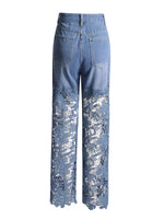 Load image into Gallery viewer, VGH Hollow Out Denim Pants - High Waist Slimming Trousers
