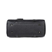 PU Leather Monogram Boston Bag | OWNLUXE