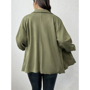 Upgraded Long-Sleeve Extended-Size Blouse | OWNLUXE