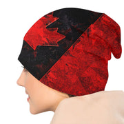 Canadian Flag Beanie – Unisex Winter Knitted Hat Canadian Patriotic | OWNLUXE