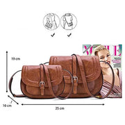 Boho Saddle Crossbody Bag - PU Leather with Adjustable Strap | OWNLUXE