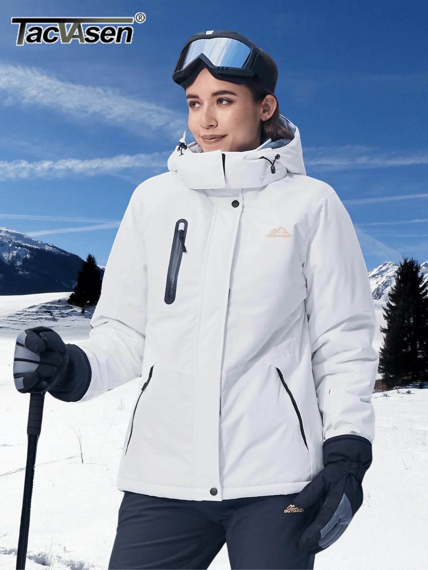 Women’s Fleece-Lined Winter Jacket with Hood