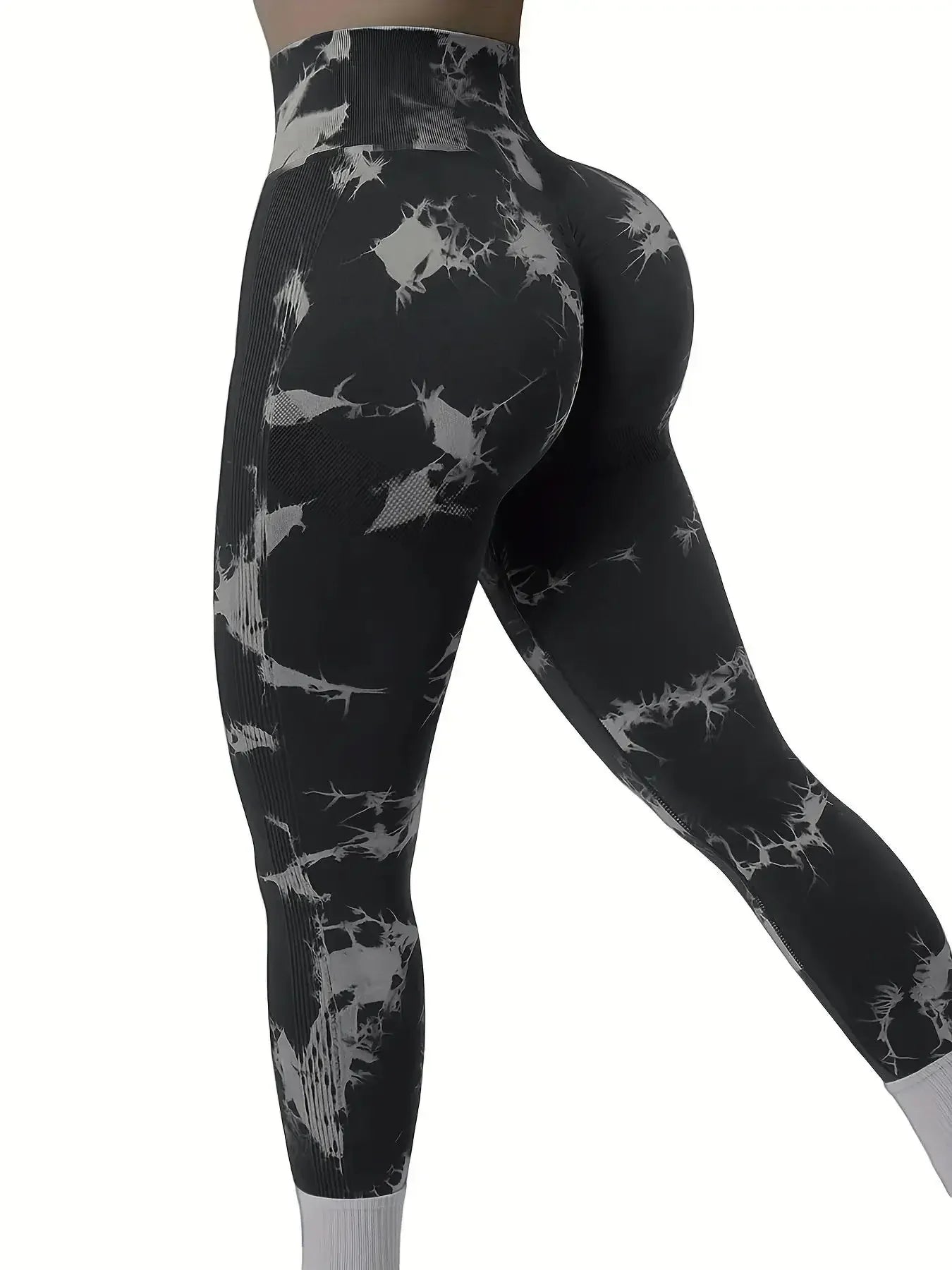 Tie-Dye Seamless High-Waist Yoga Leggings | OWNLUXE
