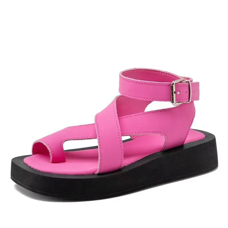 Women's Leather Sandals (Pink) – Shop at OWNLUXE