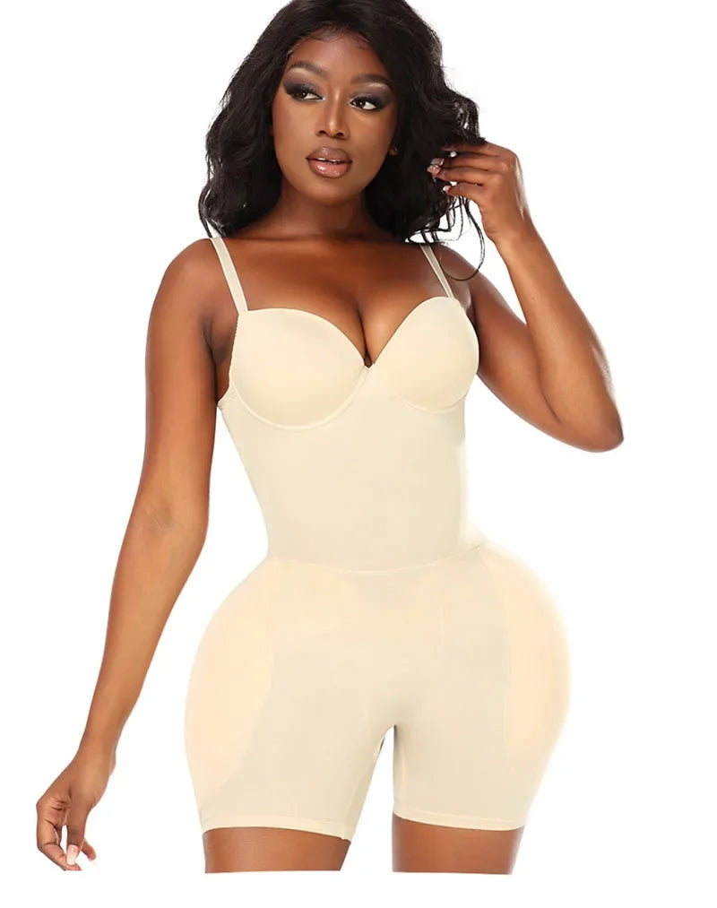Padded Hip Enhancer Bodysuit Butt Lifter Shapewear