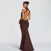 Women's Elegant Brown Dress | OWNLUXE