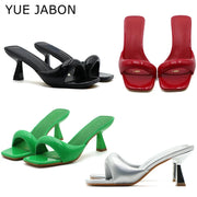 Women's Open Toe Square Toe High Heel Pumps – Shop at OWNLUXE