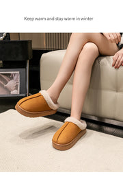 Plush Winter Home Slippers – Unisex Warm Indoor & Outdoor Shoes