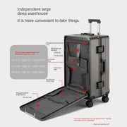 Front-Opening Carry-On Spinner with Laptop Compartment