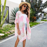 Chiffon Leopard Print Swim Cover-Up | OWNLUXE